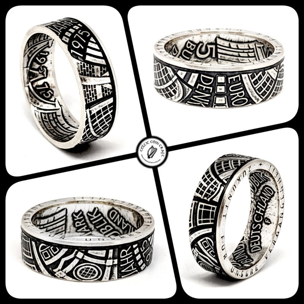 『TEN $RING 金銀 19』 1957 to 1958 Japanese 100 Yen Coin Ring - Shōwa Era — Gin