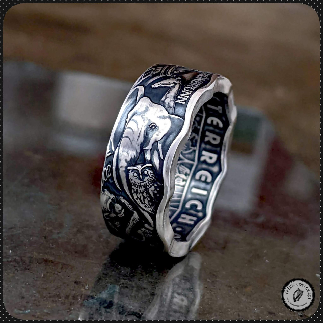 Austria Vienna Zoo Coin Ring