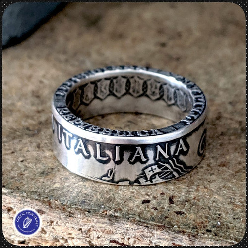 italy coin ring