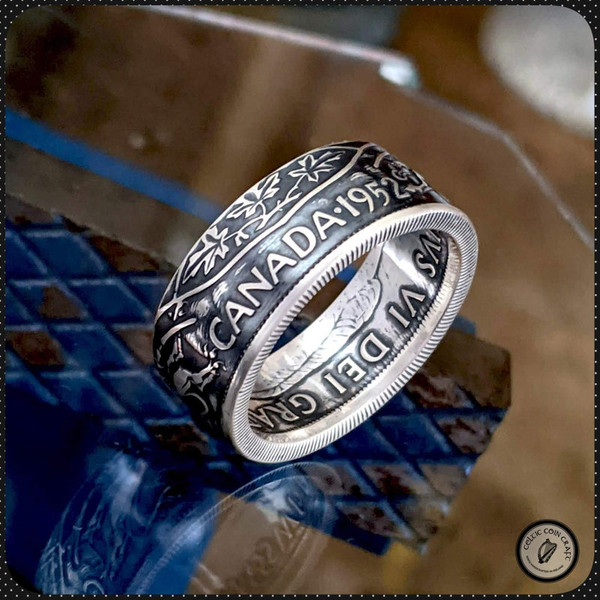 Canada coin ring