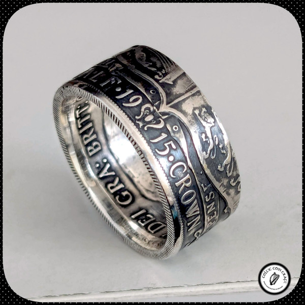 WW1-Era Half Crown Coin Ring