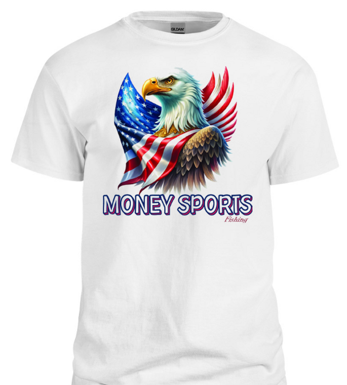 Bald Eagle Sword Fish Short Sleeve Tee