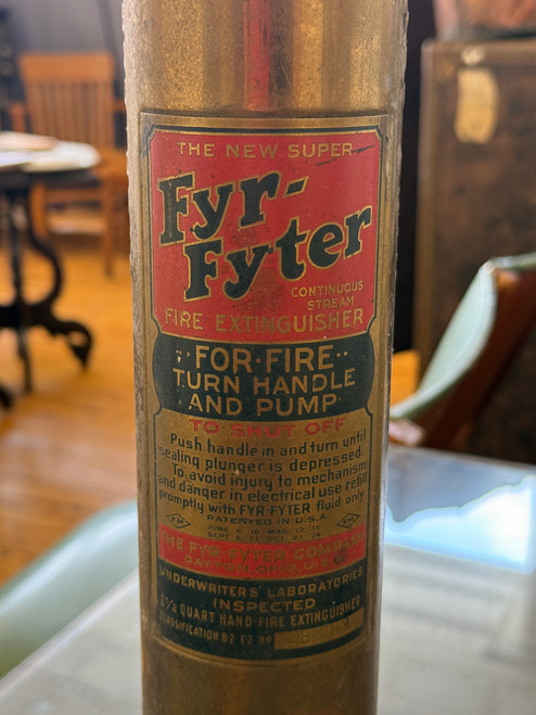 Original Fire Extinguisher from Ahmeek Mine in Ahmeek Michigan