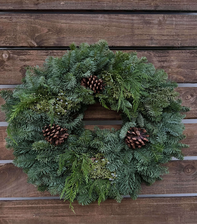 Noble Fir Decorated Wreaths