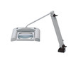 Waldmann 113178005: Omnivue LED Magnifier Light, 6.5 in. x 4.25 in. Lens, 35" Art. Arm, 3 Diopter, 2 prong plug