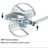 Waldmann D15594000: VISIANO 20-2 C T1 LED Examination Light, Medical Grade, Articulating Arm, 100-240V, Ceiling Mount