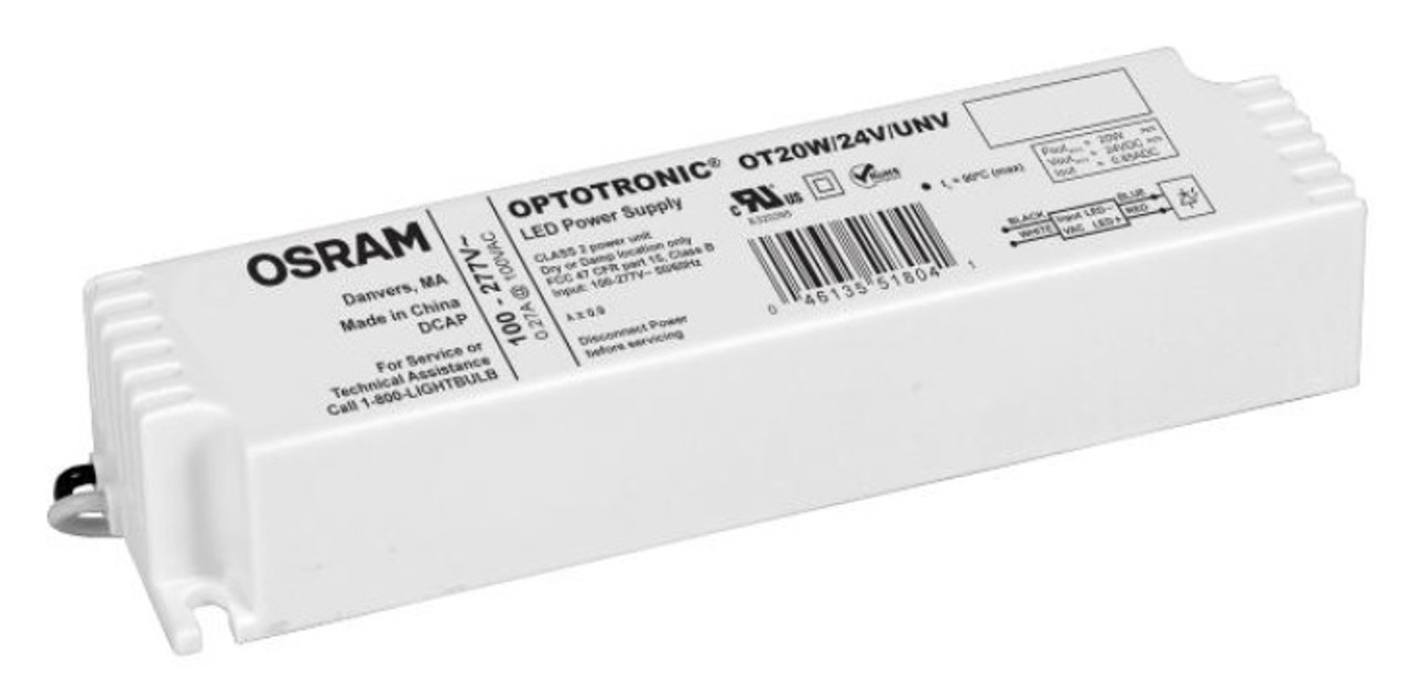 Waldmann Lighting 209585032: Power Option: LED Driver, Converts 120-277V; 50-60 Hz AC to 24V DC, 96w Max.