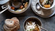 A hearty bowl of goodness: Chicken, Cavolo Nero & Chunky Vegetable Soup