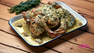 Tarragon Spatchcock Chicken with White Wine & Cream – A Comfort Classic