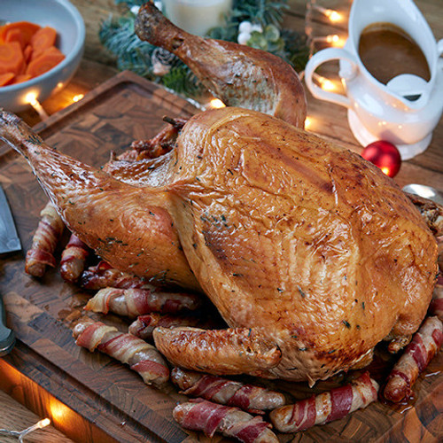 Our organic whole bronze turkey cooked Our organic whole bronze turkey cooked
