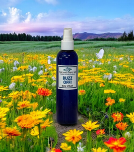 No one likes being attacked by bugs...but, spraying a stinky bug spray all over our bodies to keep them away isn't very appealing, either. That's why we made Buzz Off! You'll love our naturally made insect repellent that smells great AND keeps those pesky bugs away. "Buzz Off!" bugs!