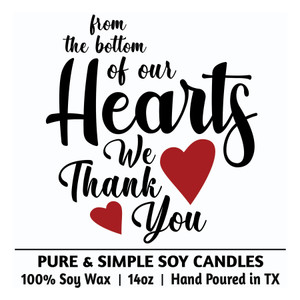 From the Bottom of Our Hearts We Thank You From the Bottom of Our Hearts We Thank You