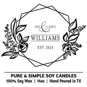 Floral Frame (Personalize with Last Name & Est. Year) Floral Frame (Personalize with Last Name & Est. Year)