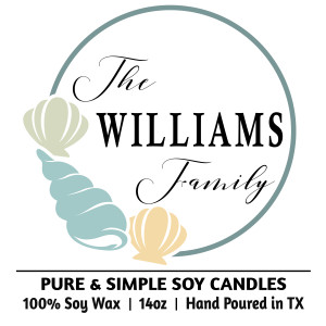 Seashell Frame (Personalize with Family Name) Seashell Frame (Personalize with Family Name)