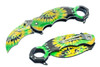 Tie Dye Karambit Style Pocket Knife