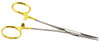 Forceps 5" Straight Half Gold Plated