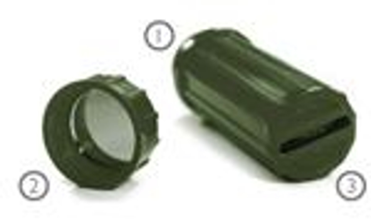 Every Day Carry Military Green 3 In 1 Water Resistant Storage Container