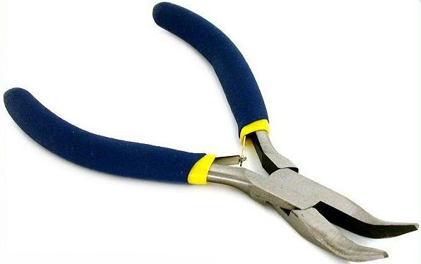 5” High Carbon Steel Bent Nose Mini Pliers