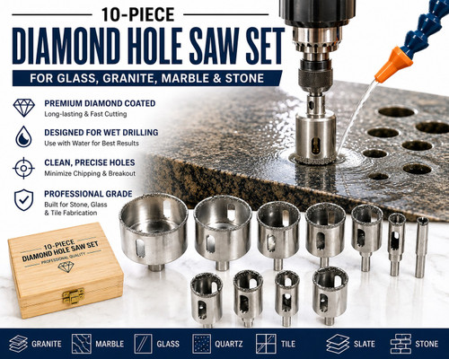 Diamond Hole Saw Kit