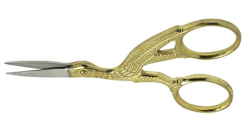 Premium Fine Point Gold Stork Scissor 3 1/2"