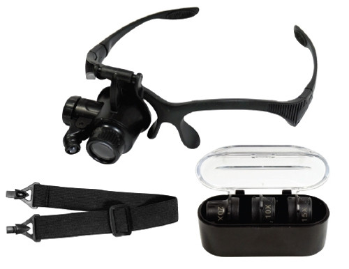 Hands Free Glasses Style Led Lit With 4 Lens