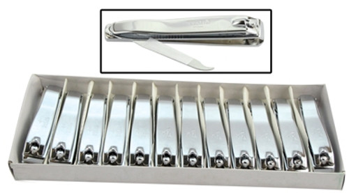 12Pc 3-3/16  Toe Nail Clipper with Flat Tip