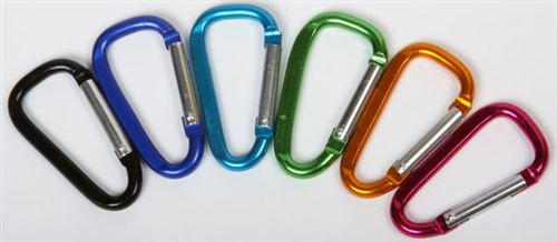 Aluminum Carabiner Key Chain 2 X 5mm 144 Pieces