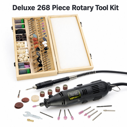 268 Piece Deluxe RotaryTool Kit