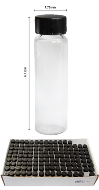 Mini Glass Bottle Display 144 Pc of 2-3/8"