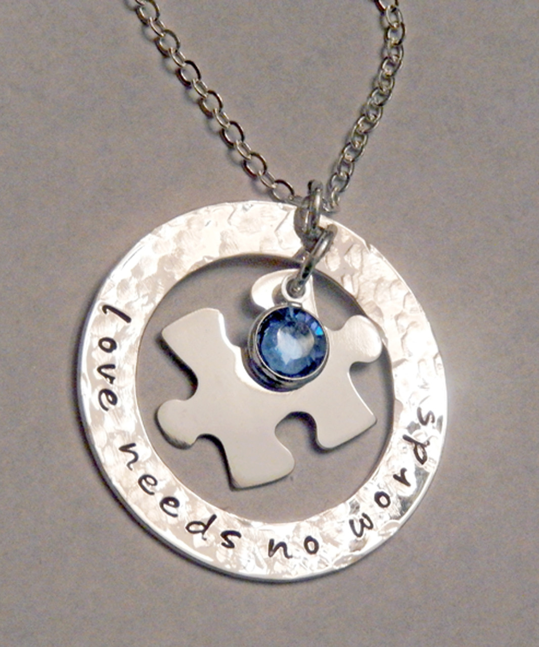 Autism Awareness Necklace For Children Kids Gifts Link Chain Round Jigsaw  Puzzle Alloy Enamel Pendant Necklaces Birthday Jewelry