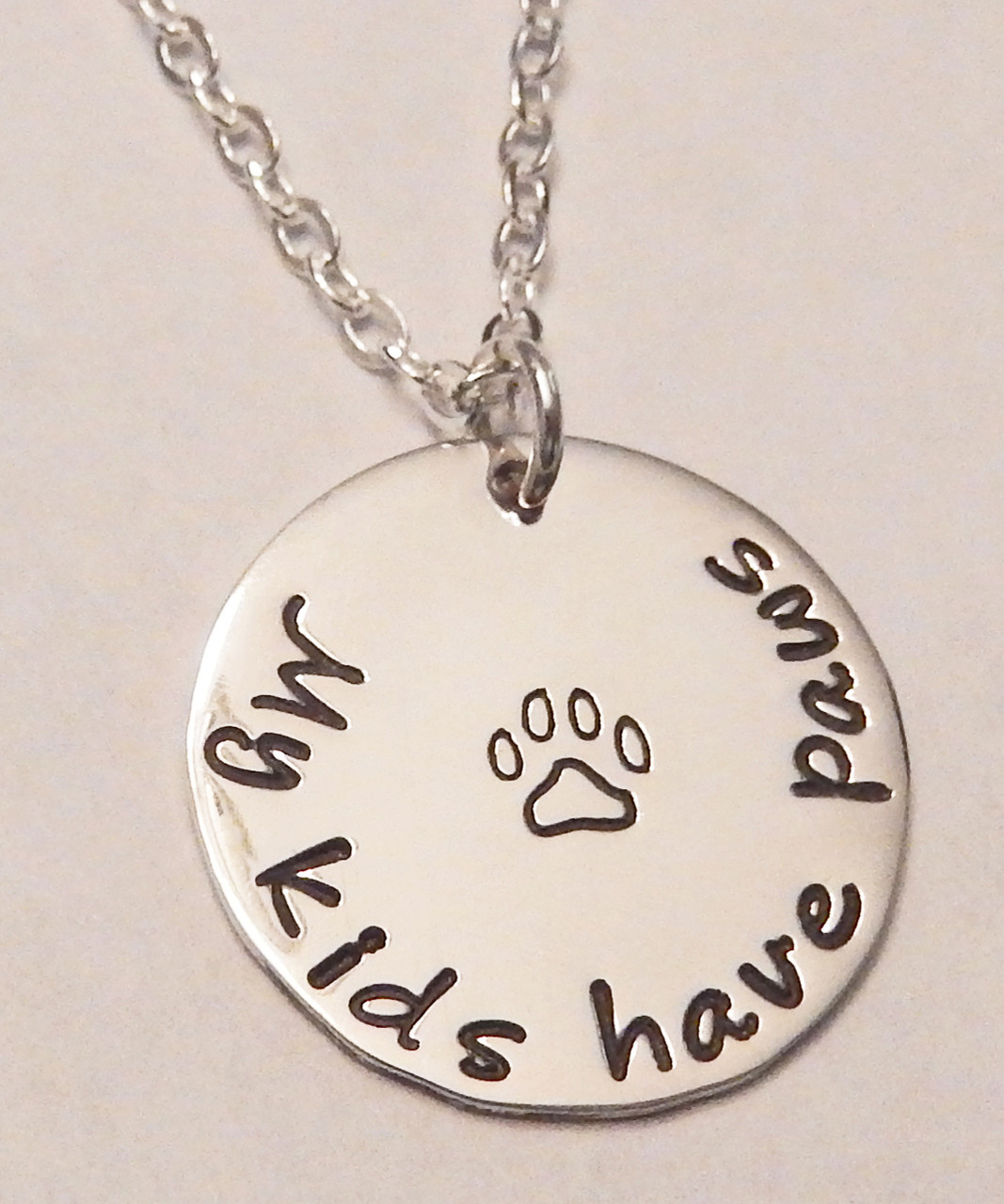 my dog paw print necklace