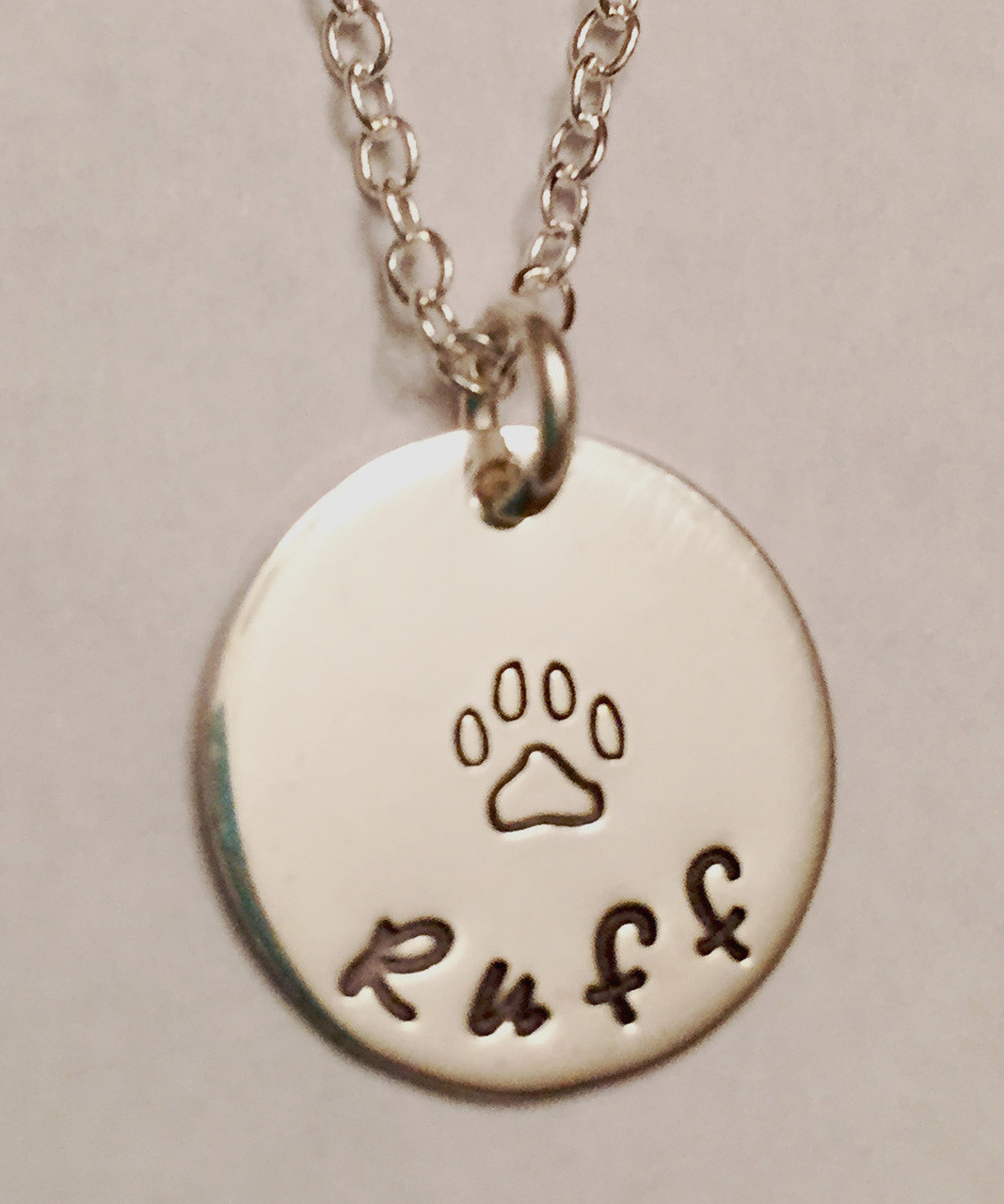 animal paw print necklace