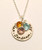 Round Sterling Silver Name and Swarovski Crystal Birthstone Personalized Custom Hand Stamped Mommy Necklace and choice of chain. It is shown with a Polished Finish on a Solid Sterling Silver Rolo Chain. Choose from five custom finish options. One Birthstone is included. Use the drop down menu if you would like to Genuine Swarovski Birthstones. 

SIZE: 
Solid Sterling Silver 3/4" Round
One Genuine Swarovski Crystal Birthstone choice