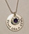 Bullet Necklace ~ Shoot like a GIRL Solid Sterling Silver Necklace with 9mm Luger & Swarovski Crystal Birthstone ~ Bullet Jewelry. It is shown with a Polished finish on a Solid Sterling Silver Ball Chain. Choose from five custom finish options. Optional upgrade to thicker Sterling Silver (from 20 gauge to 16 gauge) that can have text stamped on the back.

SIZE: 
Solid Sterling Silver 20 gauge 1" Round (Optional upgrade to 16 gauge)
Real 9mm Luger Bullet Shell in Solid Sterling Silver Bezel.
Genuine Swarovski Birthstone (Choice of color)