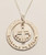 "blessed" Mommy Necklace ~ Washer with Names, Round Charm, and Floating Cross Necklace, all Hand Stamped Solid Sterling Silver with choice of chain. It is shown with the word, "blessed," however I can customize it to your needs. It is shown with a Hammered Finish on a Solid Sterling Silver Cable Chain. Choose from five custom finish options. Use the drop down menu to add Genuine Swarovski Birthstones. 

SIZE: 
1 1/4" Solid Sterling Silver Washer hand stamped with "your custom text"
3/4" Solid Sterling Silver Round Floating Charm stamped with "blessed" or your custom text
Solid Sterling Silver Floating Open Cross
