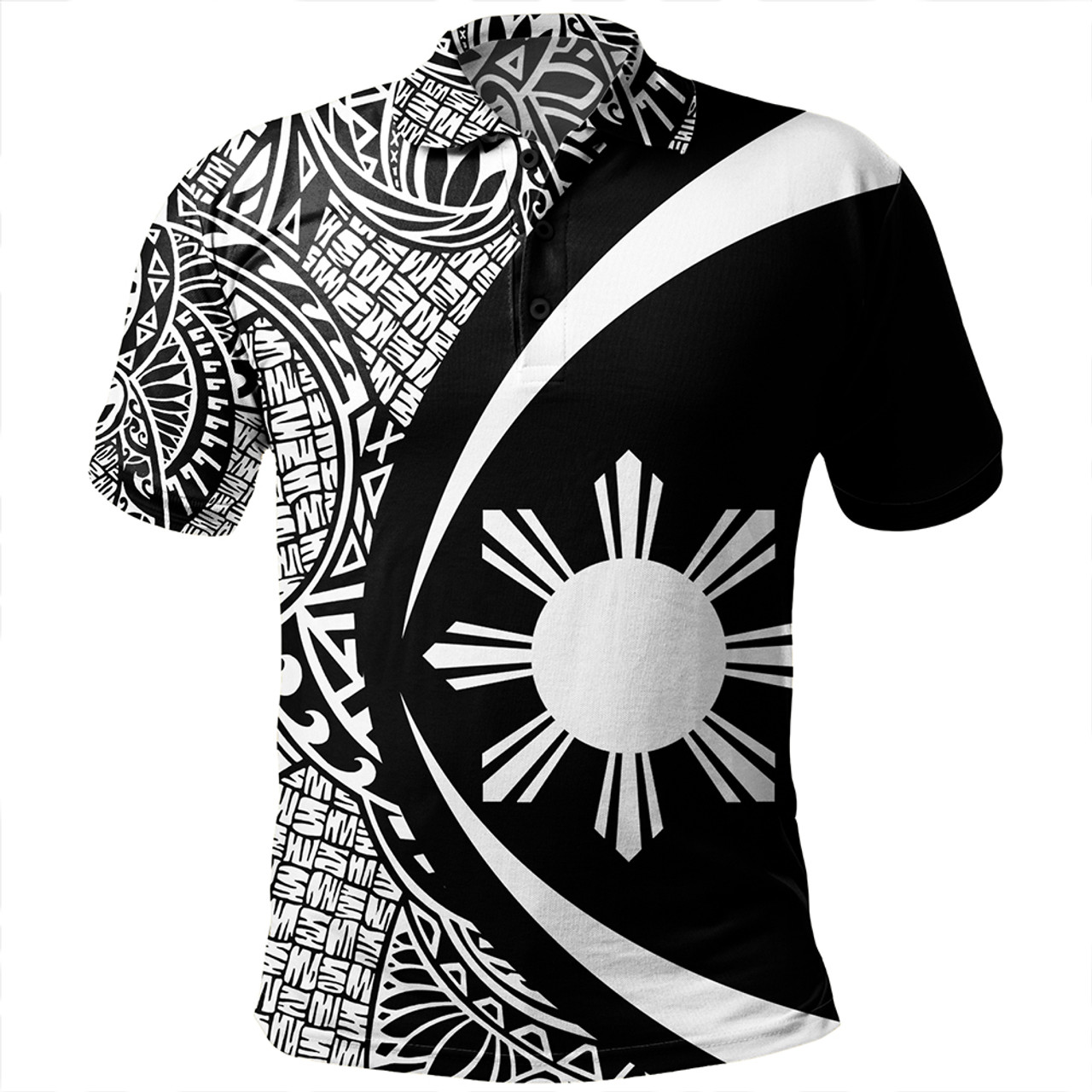 Philippines Polo Shirt - Philippines Eagles Curve Style