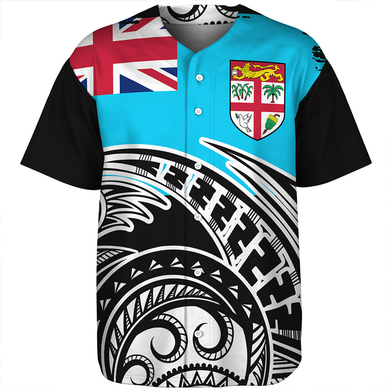 Fiji Design Baseball Jersey - Fiji Shirt Designs