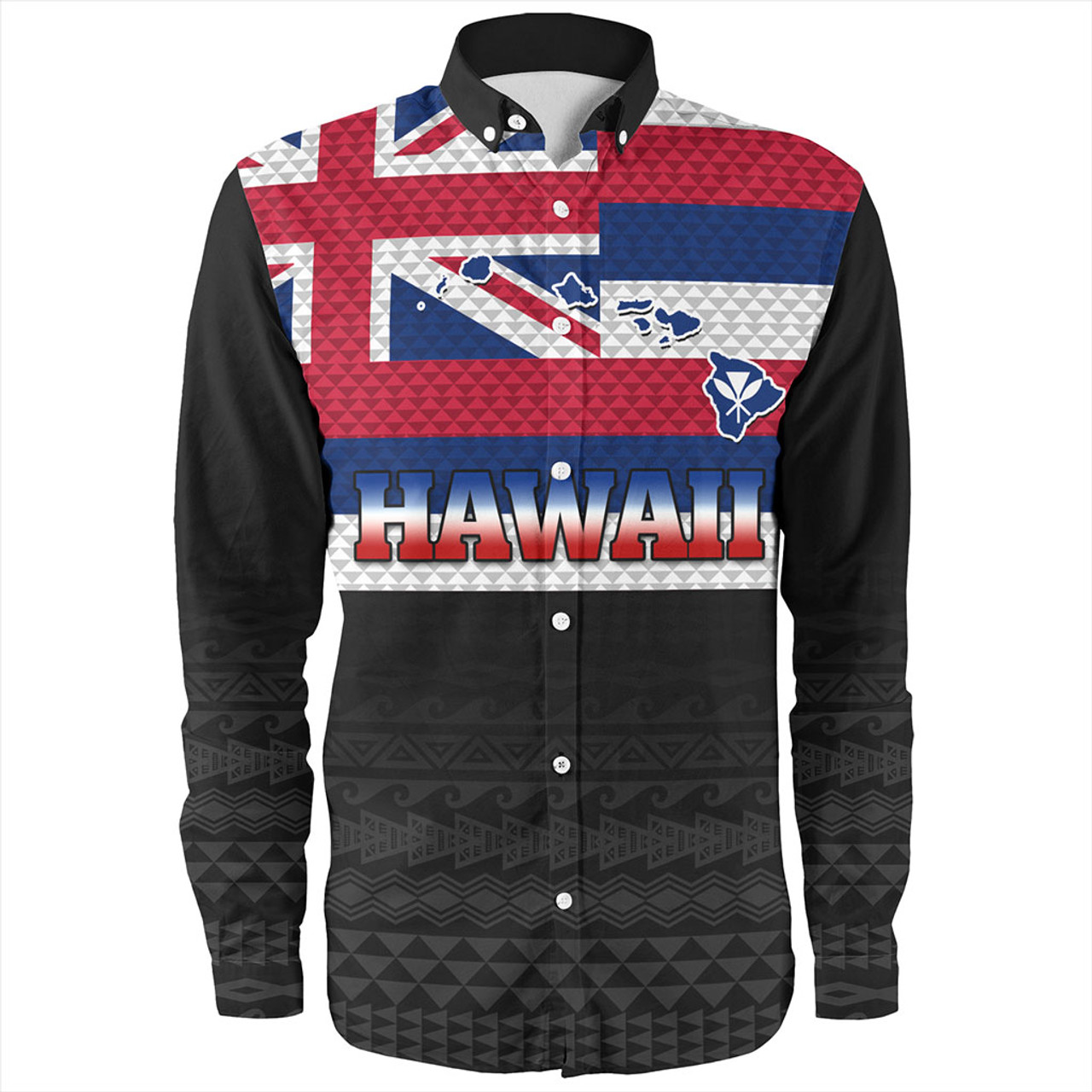 Hawaii Kakau Flag Polynesian T-shirt