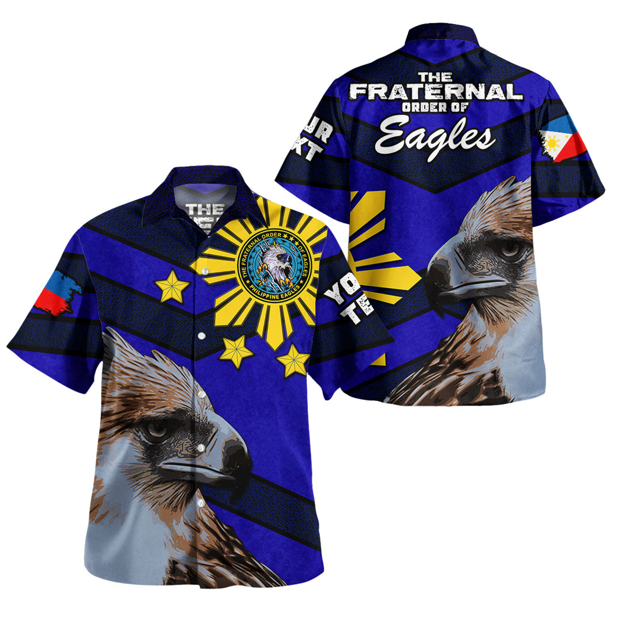 Philippines Polo Shirt - Philippines Eagles Curve Style