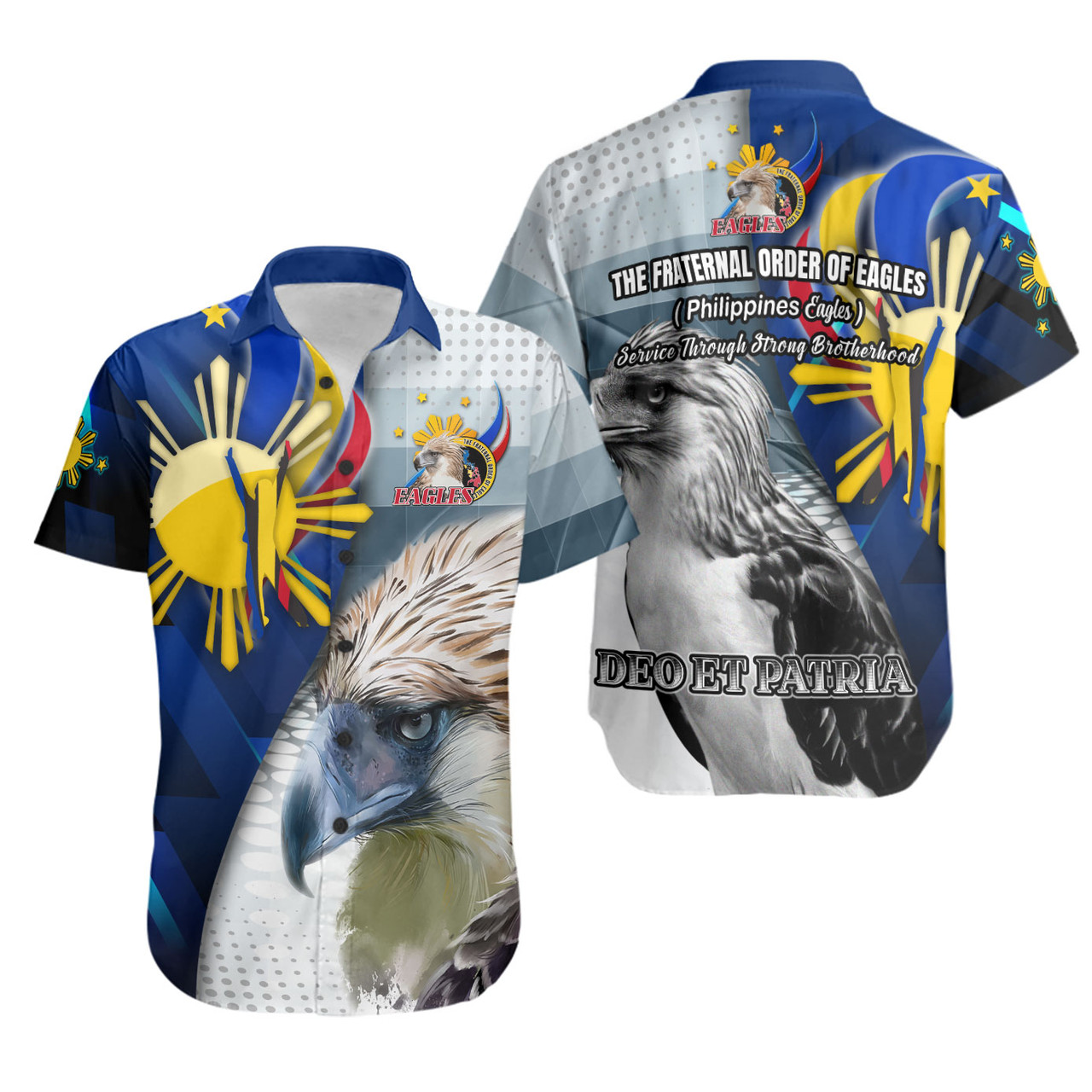 Philippines Short Sleeve Shirt - Philippines Eagles Curve Style