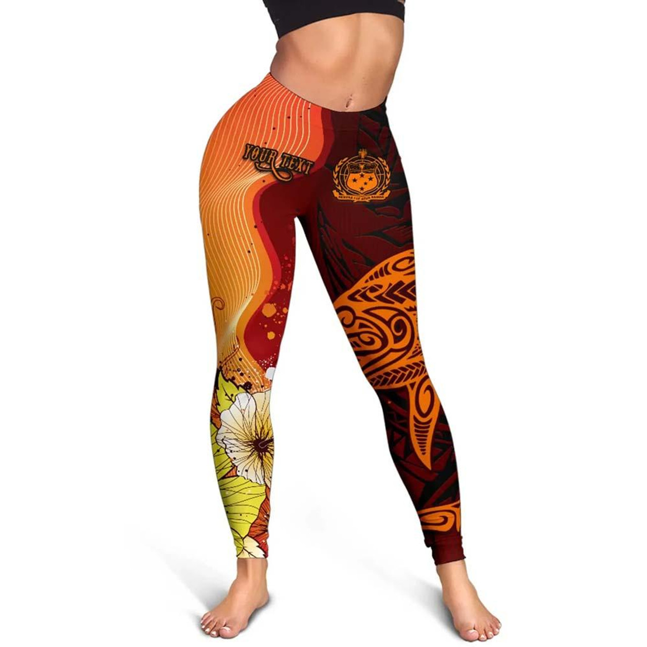 Samoa Custom Personalised Legging - Tribal Tuna Fish 4