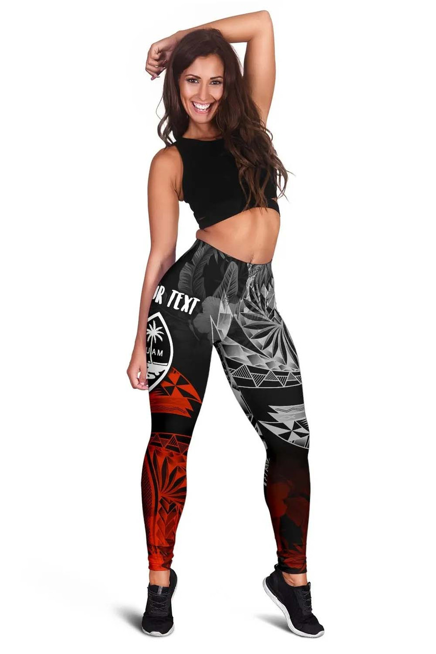 Guam Polynesian Personalised Legging - Vintage Polynesian Style 2