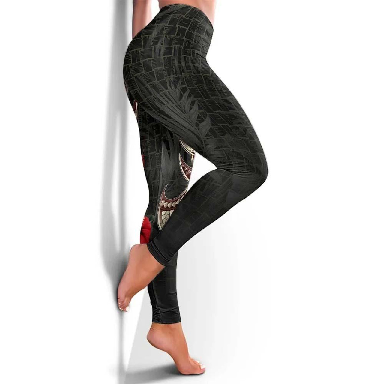 American Samoa Legging - Polynesian Tribal Vintage Style 2