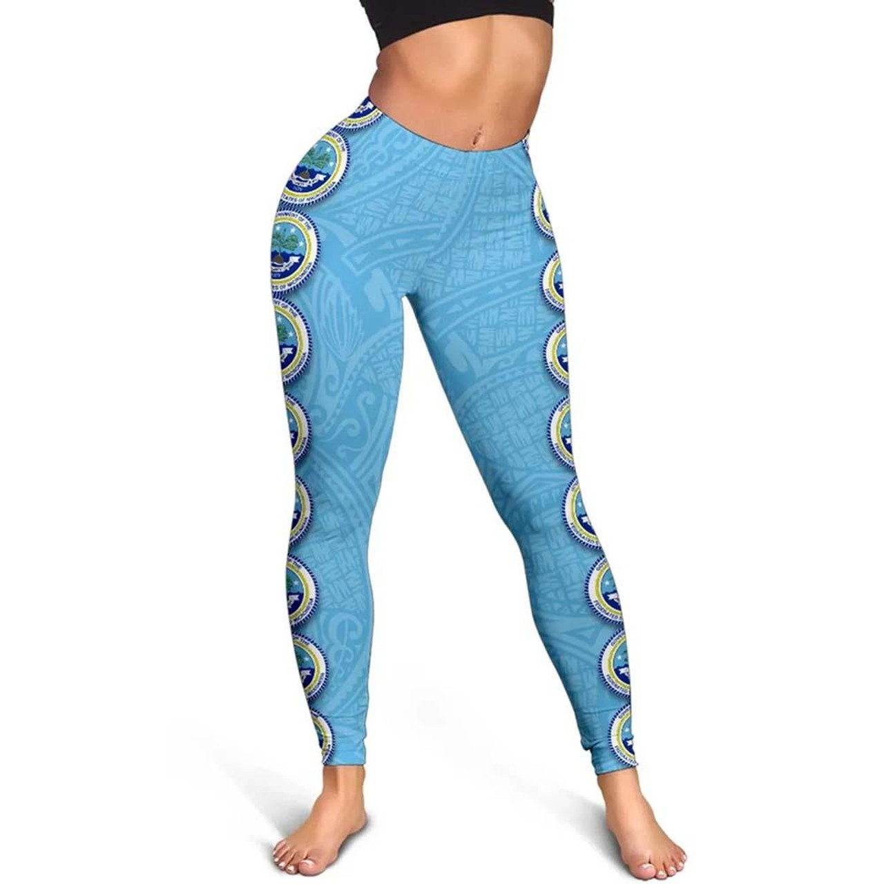 Federated States Of Micronesian Legging - Coat Of Arm Linked Style 2