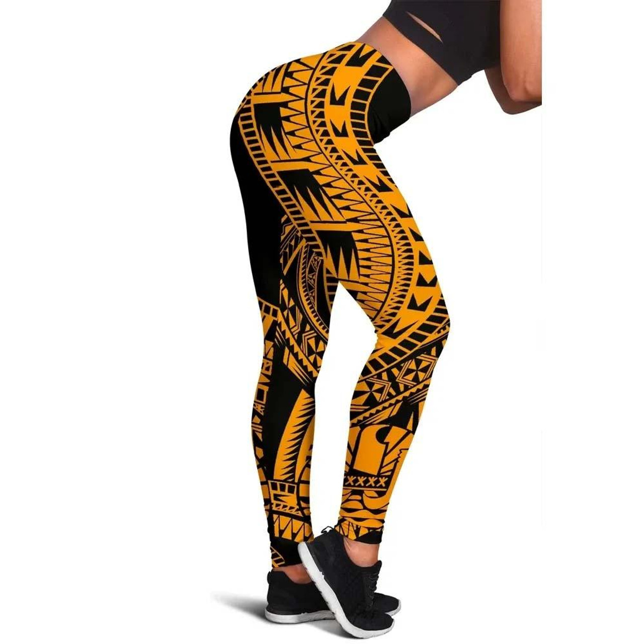 Tahiti Legging Polynesian Pattern Gold 1