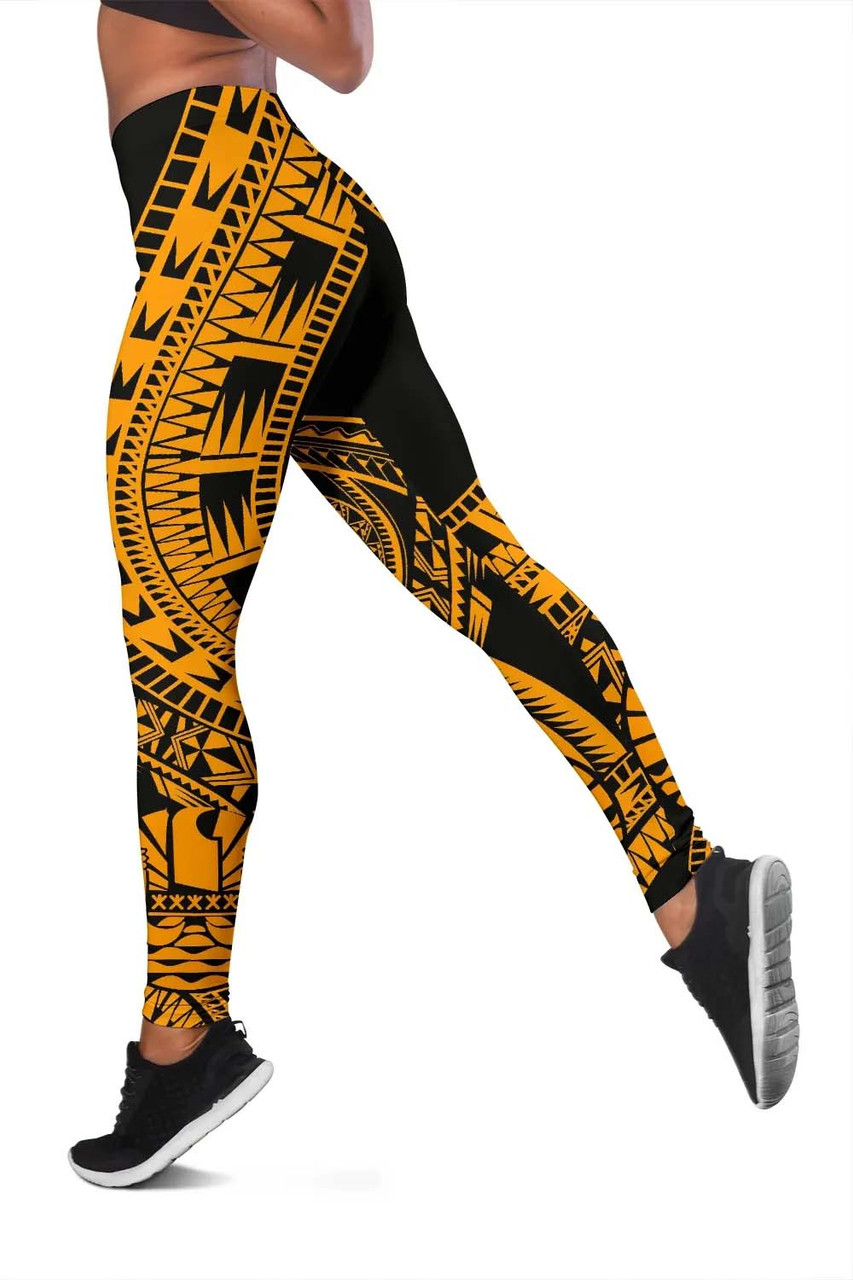 Tahiti Legging Polynesian Pattern Gold 3