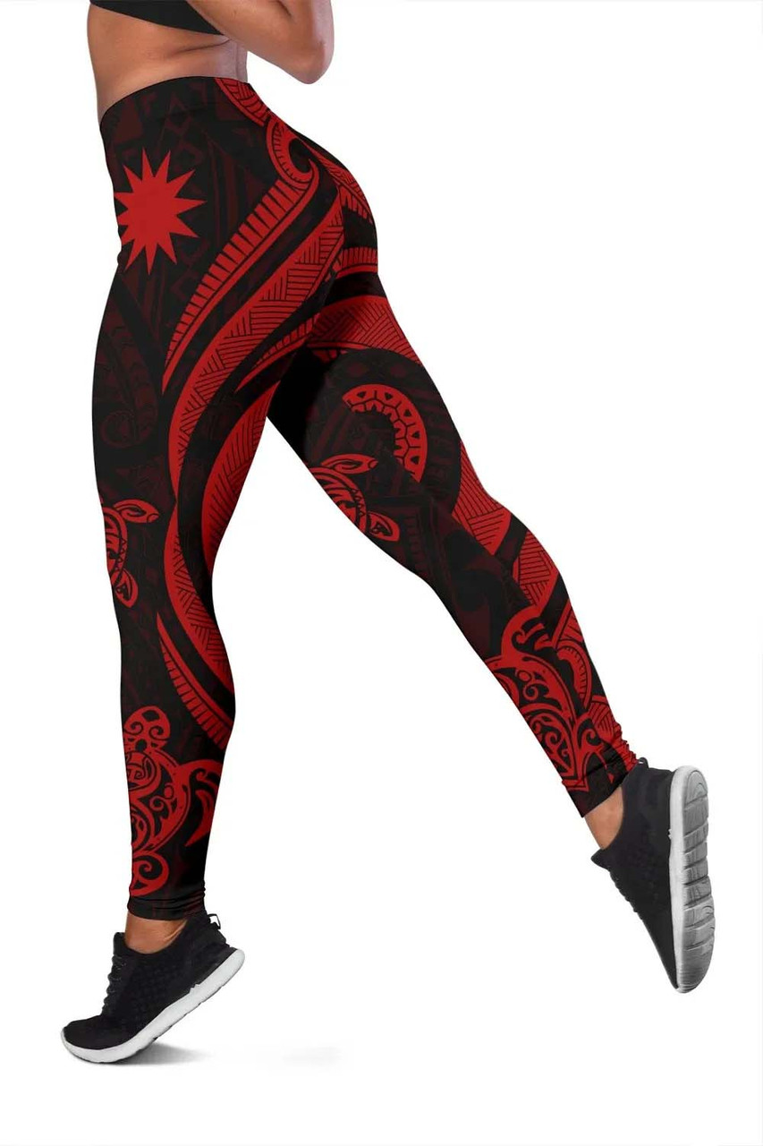 Nauru Legging - Red Tentacle Turtle 3