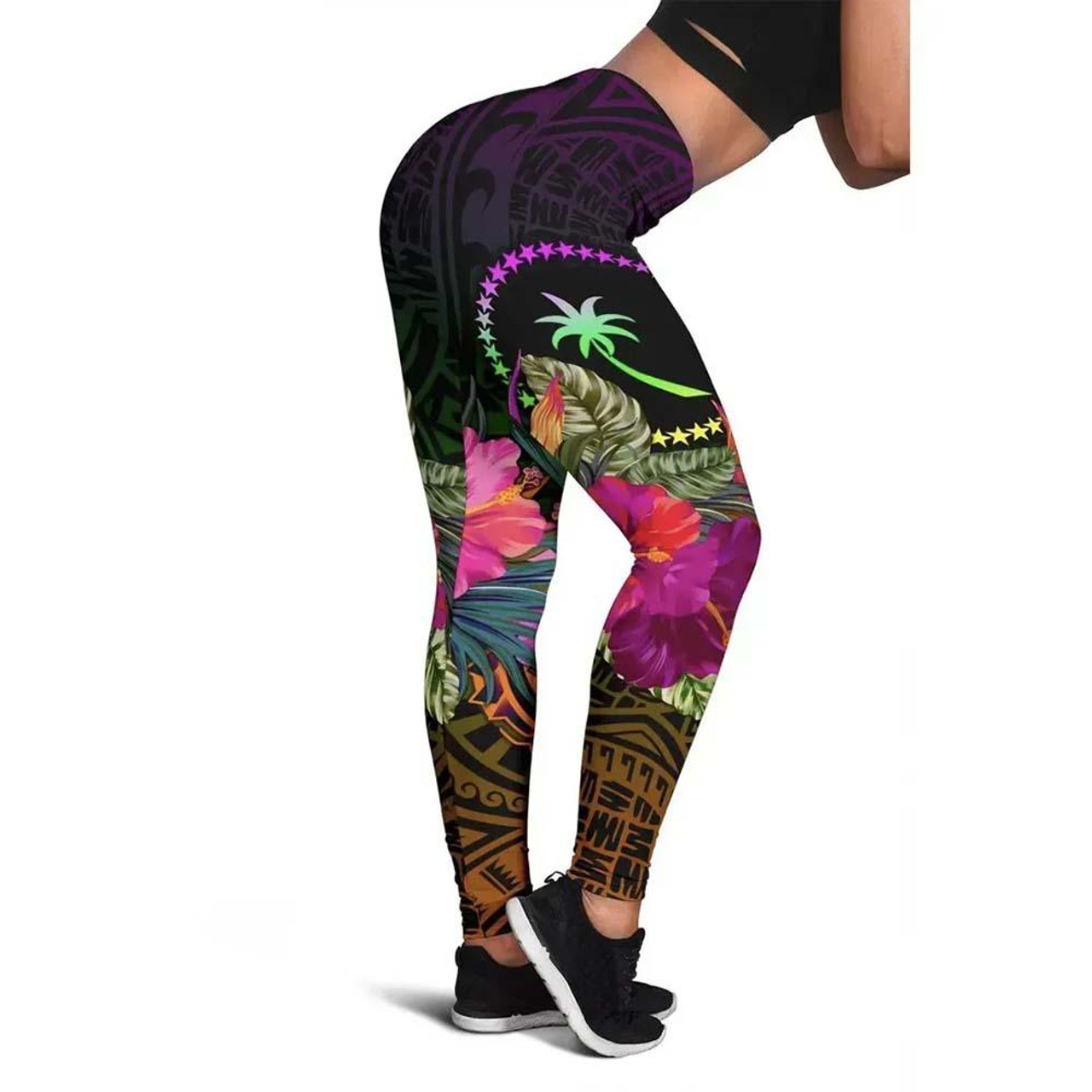 Chuuk Personalised Legging - Summer Hibiscus 1