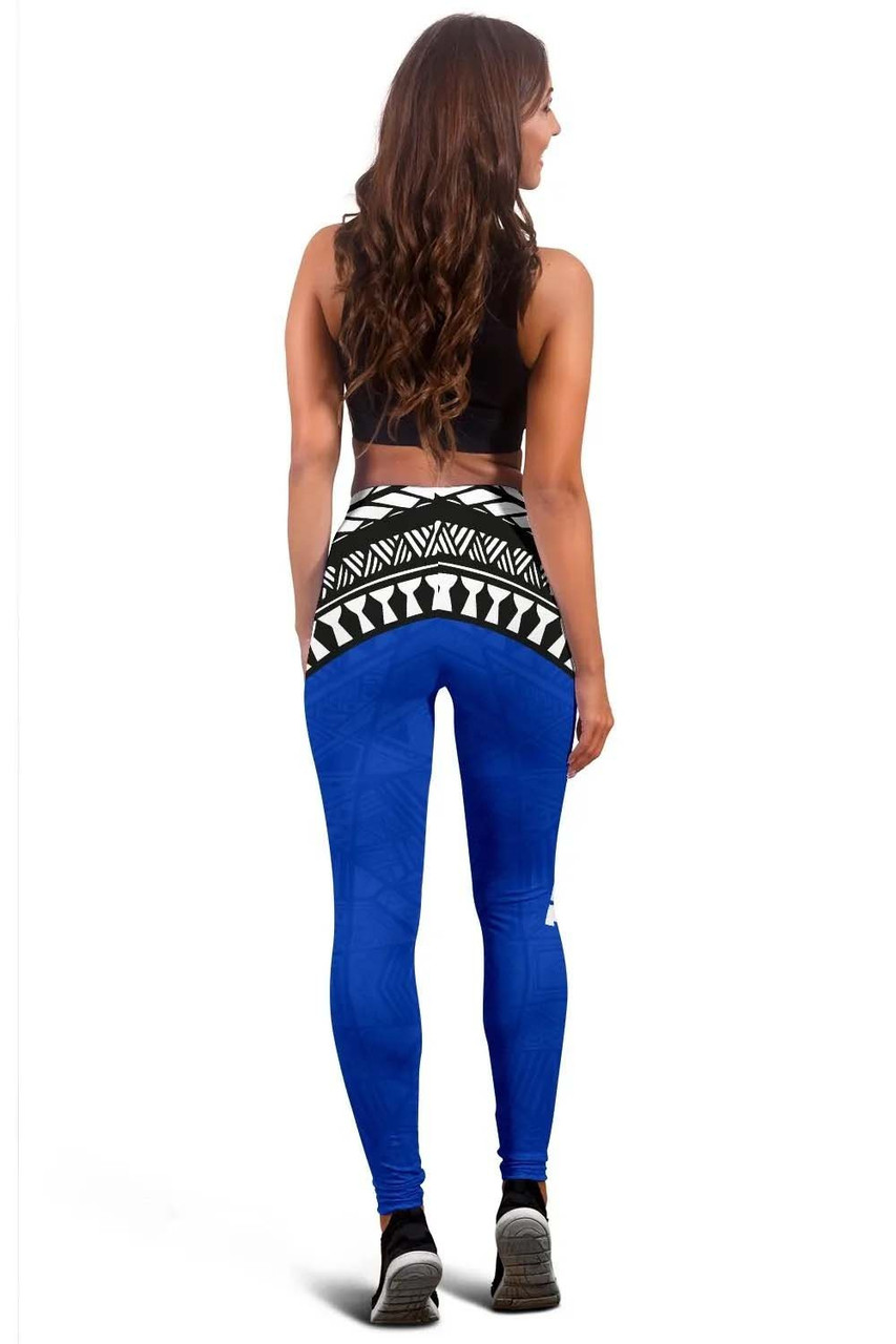 Pohnpei Flag Legging Micronesian Pattern 4