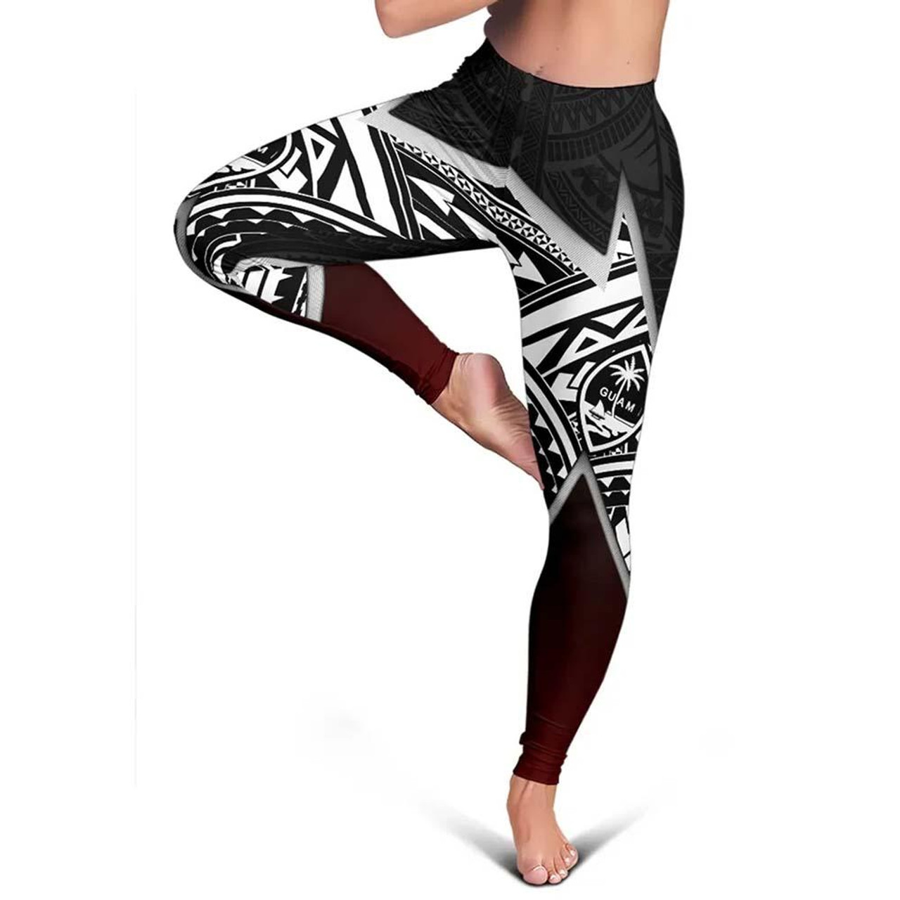 Guam Polynesian Women Legging - Lighting Piece 4